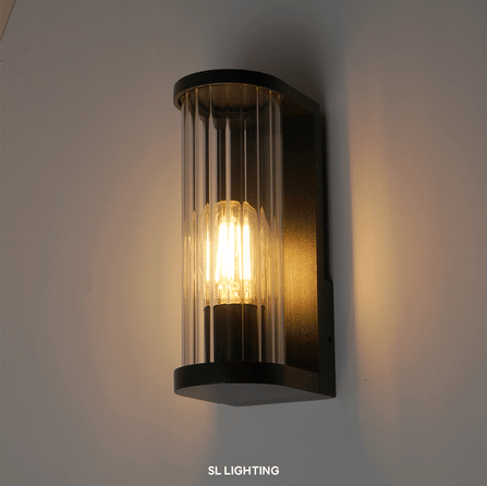 ไฟผนังภายนอก SL LIGHTING SLEEV E27 สีดำ_2